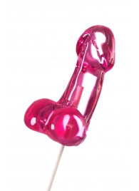 Розовый леденец в форме члена со вкусом айриш крим - 80 гр. - Sosuчki - купить с доставкой в Евпатории