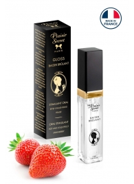 Стимулирующий блеск для губ со вкусом клубники - 7 мл. - Plaisir Secret - купить с доставкой в Евпатории