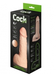 Телесный фаллоудлинитель с мошонкой Cock Next - 17 см. - LOVETOY (А-Полимер) - в Евпатории купить с доставкой