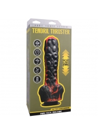 Черно-красная мини-машина на присоске Tendril Thruster - 21,6 см. - Doc Johnson - купить с доставкой в Евпатории