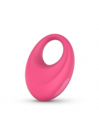 Розовое интерактивное эрекционное виброкольцо Leo - Easy toys - в Евпатории купить с доставкой