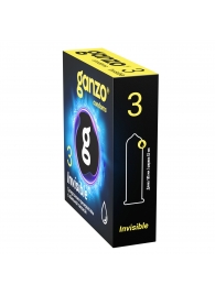 Супертонкие презервативы Ganzo Invisible - 3 шт. - Ganzo - купить с доставкой в Евпатории