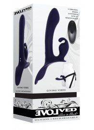 Женский страпон с вибрацией Giving Vibes - Evolved - купить с доставкой в Евпатории