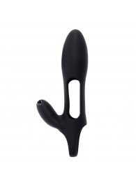 Черная насадка на пенис с вибрацией Nautilus - Zero Tolerance - в Евпатории купить с доставкой