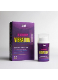 Стимулирующий гель с эффектом вибрации Blackberry Vibration - 15 мл. - INTT - купить с доставкой в Евпатории