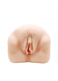 Телесный мастурбатор-вагина с оволосением и вибрацией - Baile - в Евпатории купить с доставкой
