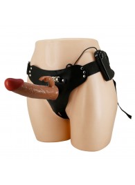 Мужской полый страпон с вибрацией Marion - Baile - купить с доставкой в Евпатории