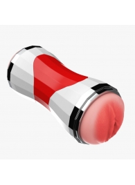 Двусторонний мастурбатор в колбе Power Grip Cup - вагина и ротик - Boys of Toys - в Евпатории купить с доставкой