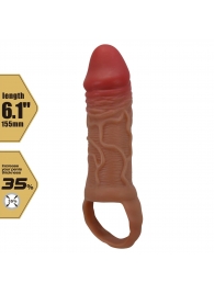 Реалистичная насадка на член Peirre - 15,5 см. - Baile - в Евпатории купить с доставкой