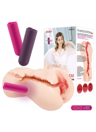 Мастурбатор-вагина с вибрацией Jenny Onahole edition 005 - KOKOS - в Евпатории купить с доставкой