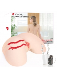 Мастурбатор-полуторс с двойным слоем материала и вибрацией Jenny Onahole Real Hips - KOKOS - в Евпатории купить с доставкой