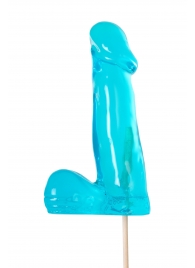Голубой леденец в форме члена со вкусом блю кюрасао - 173 гр. - Sosuчki - купить с доставкой в Евпатории