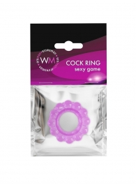 Лиловое эрекционное кольцо с 2 рядами стимулирующих шариков - Erowoman-Eroman - в Евпатории купить с доставкой