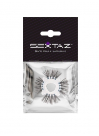 Эластичное эрекционное кольцо с черными «ресничками» - Sextaz - в Евпатории купить с доставкой