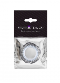 Эластичное эрекционное колечко с черными «ресничками» - Sextaz - в Евпатории купить с доставкой