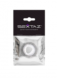 Эластичное эрекционное кольцо с длинными черными «ресничками» - Sextaz - в Евпатории купить с доставкой