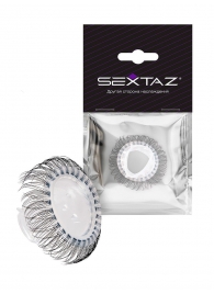 Эластичное эрекционное кольцо с длинными черными «ресничками» - Sextaz - в Евпатории купить с доставкой