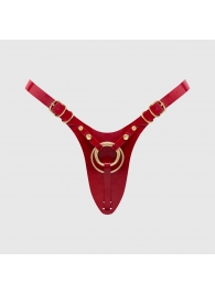Красный пояс для фиксации насадок Strap-On-Me Leatherette Harness Fabulous - Strap-on-me - купить с доставкой в Евпатории