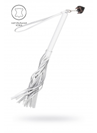 Белая кожаная плеть - 50 см. - Pecado - купить с доставкой в Евпатории