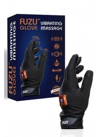 Черная виброперчатка для массажа Fuzu на левую руку - Fuzu