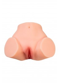 Телесный реалистичный мастурбатор-полуторс с 2 любовными входами - No Name - в Евпатории купить с доставкой