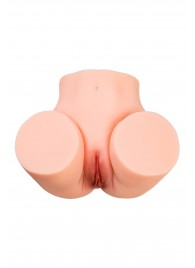 Телесный мастурбатор в форме попки с 2 любовными входами - No Name - в Евпатории купить с доставкой