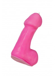 Розовая свеча в форме пениса - 47 гр. - Pecado - купить с доставкой в Евпатории