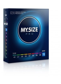 Презервативы MY.SIZE размер 72 - 3 шт. - My.Size - купить с доставкой в Евпатории