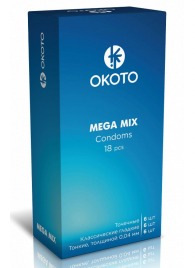 Презервативы OKOTO Mega Mix - 18 шт. - Sitabella - купить с доставкой в Евпатории