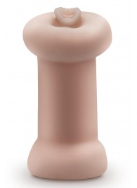 Телесный люминесцентный двусторонний мастурбатор Tasha - Blush Novelties - в Евпатории купить с доставкой