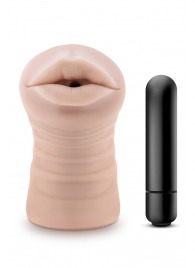 Телесный мастурбатор-ротик Nicole Vibrating Masturbator - Blush Novelties - в Евпатории купить с доставкой