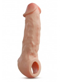 Телесная насадка-удлинитель Intrepid 9.25 Inch Realistic Penis Extender Sleeve - 23,5 см. - Blush Novelties - в Евпатории купить с доставкой