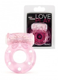 Розовое эрекционное виброкольцо с бабочкой - 1137 - в Евпатории купить с доставкой