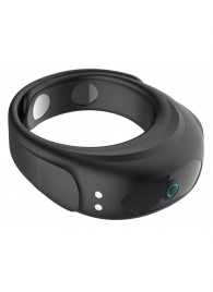 Черное эрекционное виброкольцо на ремешках - Boys of Toys - в Евпатории купить с доставкой