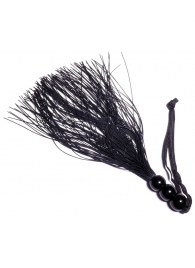 Черная силиконовая плетка - 25,4 см. - Boys of Toys - купить с доставкой в Евпатории