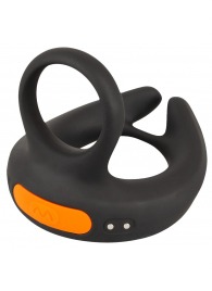 Черный вибростимулятор мошонки RC Scrotum Stimulator with Vibration - Orion - в Евпатории купить с доставкой