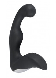 Черный перезаряжаемый стимулятор простаты с вибрацией - 14,6 см. - Orion - в Евпатории купить с доставкой