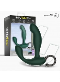 Зеленый вибромассажёр простаты Greeny - 12,8 см. - Intoyou - в Евпатории купить с доставкой