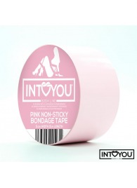 Розовый скотч для фиксации Non-Sticky Bondage Tape - 15 м. - Intoyou - купить с доставкой в Евпатории