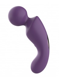 Фиолетовый изогнутый wand-вибратор - Secwell