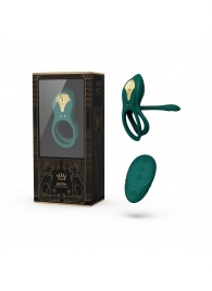 Зеленое эрекционное виброкольцо Bayek с пультом ДУ - Zalo - в Евпатории купить с доставкой