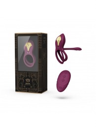 Фиолетовое эрекционное виброкольцо Bayek с пультом ДУ - Zalo - в Евпатории купить с доставкой