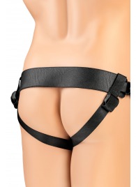 Телесный фаллопротез на черных ремнях Conall - 15 см. - ToyFa - купить с доставкой в Евпатории