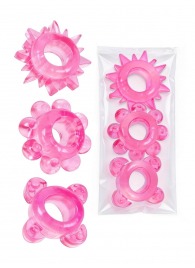 Комплект из 3 розовых эрекционных колец - Erowoman-Eroman - в Евпатории купить с доставкой