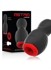 Черно-красный мастурбатор с вибрацией и всасыванием - JAMYJOB - в Евпатории купить с доставкой