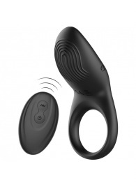 Черное эрекционное виброкольцо с пультом ДУ - Ibiza - в Евпатории купить с доставкой