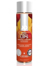 Лубрикант на водной основе с ароматом персика JO Flavored Peachy Lips - 120 мл. - System JO - купить с доставкой в Евпатории