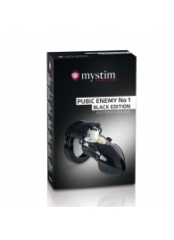 Пояс верности с электростимуляцией Mystim Pubic Enemy No1 Black Edition - MyStim - купить с доставкой в Евпатории