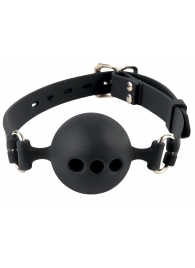 Силиконовый кляп-шар с отверстиями для дыхания Silicone Breathable Ball Gag Small - Pipedream - купить с доставкой в Евпатории