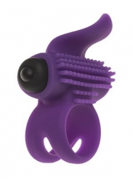 Эрекционное кольцо с подхватом мошонки и стимуляцией клитора Bullet Lastic Ring - Adrien Lastic - в Евпатории купить с доставкой